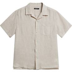 J.Lindeberg Paidat J.Lindeberg Elio Linen Melange Shirt - Beige