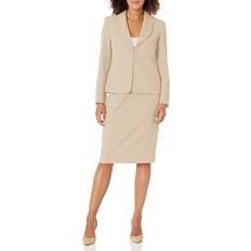 Green - Women Suits Le Suit Le Suit Women's JKT/Skirt Suit, Khaki, Plus