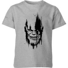 4XL T-shirts Children's Clothing Marvel Avengers Infinity War Thanos Face Kids' T-Shirt Grey 11-12 Years