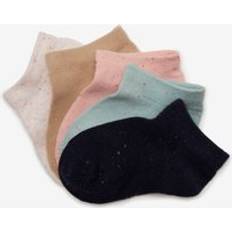 Domyos Kids' Ankle Socks 5-pack Basic Pink/beige/blue