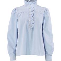 Continue Tøj Continue Arianna Stripe Blouse - Blue Stripe