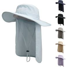 Hunting Hats Bangyan Upf50 Safari Cap Outdoor Wide Brim Hat Sun Hat for MenSky Blue