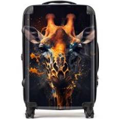 Giraffe Face Splashart Suitcase