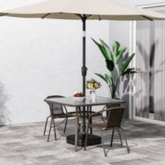 LivingAndHome Metal Coffee Bistro Set, 1 Table incl. 2 Chairs