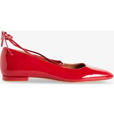 Claudie Pierlot Womens Rouges Augustin Pointed-toe Leather Ballet Flats Eur Women