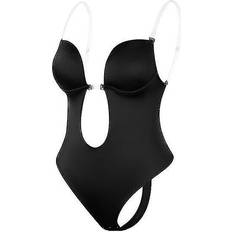 Women Plunging Deep V-neck Body Shaper Strapless Backless Bodysuit Shapewear U Plunge Seamless Thong Full Bodysuits Women Plunging Deep V-neck Body Shaper Strapless Backless Bodysuit Shapewear U Plunge Seamless Thong Full Bodysuits