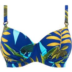 Wacoal Fantasie Pichola Underwired Gathered Full Cup Bikini Top - Tropical Blue