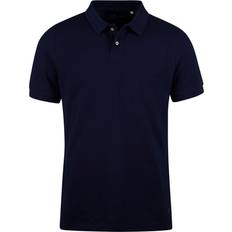 Herre - Polo Skjorter Stenströms Polo Shirt Organic Cotton Pique, Navy