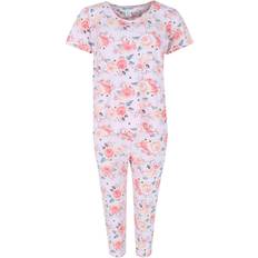 Femme - Floral Pyjamas Elegant Emily Floral Short Sleeve Capri Set Women Plus