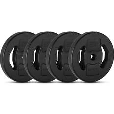 Weight Plates Muscle Squad Vinyl 1 Inch Weight Plates 4 x 2.5kg Narrow Plates 4 x 2.5kg