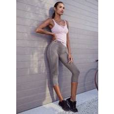 Capri Tights Lascana active by LASCANA Logo Capri Leggings Stone