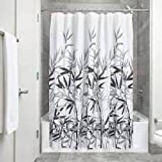 InterDesign Anzu Polyester Shower Curtain Gray Print