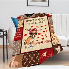 Girl Who Loves Chihuahuas Blanket
