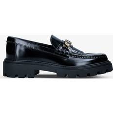 Bottega Veneta Tods Womens Black Gomma Snaffle-embellished Leather Loafers Eur Women