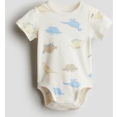 Bodysuits H&M Baby White Patterned bodysuit 12-18M