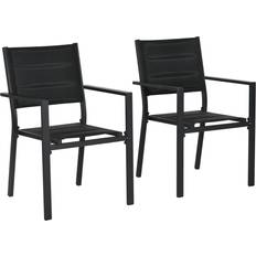 Patio Chairs OutSunny 2 PCs Garden Dining Chair