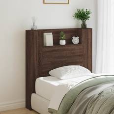 Wood Headboards vidaXL Cabinet with Bed Headboard