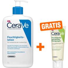 CeraVe Hautpflege CeraVe Feuchtigkeitslotion 1000 + Gratis Feuchtigkeitsspendendes Reinigungsöl 15ml