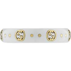 Gucci Rings Gucci Women's Icon White 18ct Yellow Gold Ring