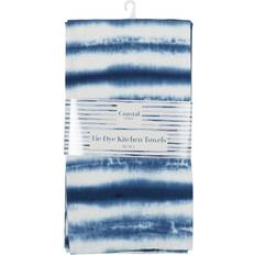 Blue Kitchen Towels of 2 Coastal Retreat Tie Dye Kitchen Towel Blue
