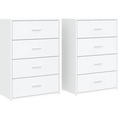 White Sideboards vidaXL 3276581 White Sideboard 60x84cm 2pcs