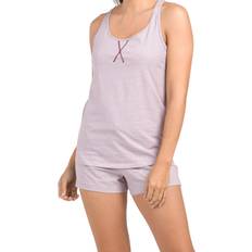 Calvin Klein Women Sleepwear Calvin Klein Women's Jersey Tank and Short Pajama Set Small, Purple