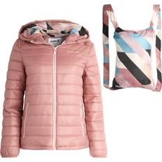 Coats Hurley Women's Jacket Lightweight Quilted Packable Puffer Coat – Warm Packable Coat for Women S-XL X-Large, Blush Pink