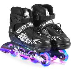 Inlines & Rulleskøyter Adjustable Inline Skates With Light Up Wheels Skates Outdoor Skates For Barn Gutter Girls Ladies Roller Skates Shoes