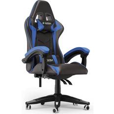 Gaming Chairs Bigzzia Blue Ergonomic Racing Style Swivel Gaming Chair