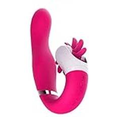 Teazers Wheelie Vibrator – Vibrators for Woman for Clitoral and G-Spot Stimulation – With rotating wheel and 12 vibration options – Rechargeable and Waterproof Couple Vibrator Pink