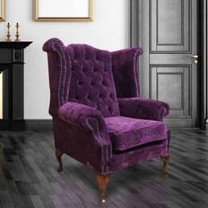 Chesterfield Queen Anne Wing Chenille