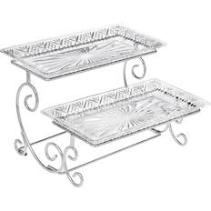 Godinger Silver Dublin 2 Tiered Serving Platter & Tray