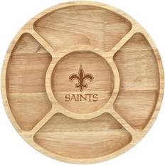 Serving Platters & Trays The Memory Company New Orleans Saints Wood Chip Dip Serving Tray