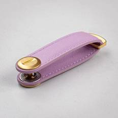 orbitkey Saffiano Leather Keyring - Lilac