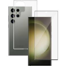 PanzerGlass Hülle 360 Galaxy S23 Ultra und schutzfolie TPU Transparent
