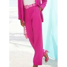 Lascana Wide Leg Suit Trousers Fuchsia