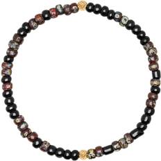 Smycken Nialaya Wristband With Dark Japanese Miyuki Beads Herr Armband