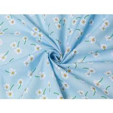 Cotton Fabrics on sale Minerva Blue Printed Polycotton Fabrics