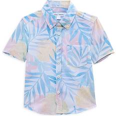 Vintage Kid's Tropical Print Shirt - Blue Multi