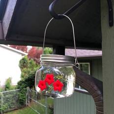 YETP Star Beautiful Hummingbird Feeder Mason Jar With Ports Flower Hanging Bird Feeder Corridor