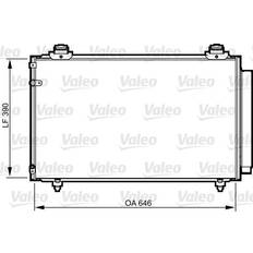 Intercoolerit Valeo Kondensator, Klimaanlage 814211