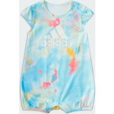 Adidas 1-3M Jumpsuits Adidas PRINTED SHORTIE ROMPER Halo Mint 12MO