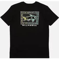 Kids Sharky Crew Neck Cotton T-Shirt Black yrs