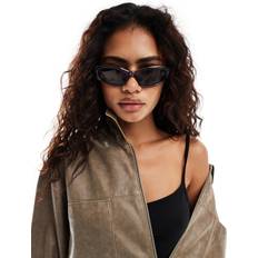 Weekday Sleek Rectangle Sunglasses - Green
