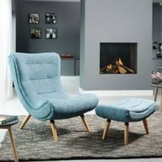 Turquoise Armchairs Artemis Home Madelia Accent Footstool Armchair