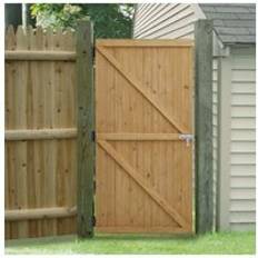 Brown Gates Living and Home Pine Wood Garden Gate with Latch