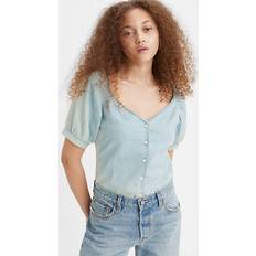 Levi's Dam Blusar Levi's Kortärmad Marta Raglan blus Blå Good Grades