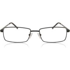 SmartBuy Collection Pilot Halv Ram Metall Svarta Glasögon