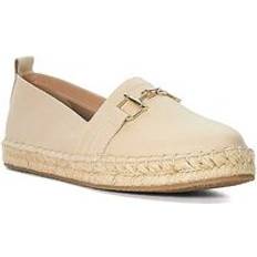 45 ⅓ - Beige Espadrilles Dune London Gellato Snaffle Trim Leather Espadrilles Ecru, Beige, 5, Women