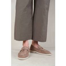 Beige - Women Loafers Where's That From Womens 'Pegasus' Slip On Loafers With Accessory Detailing Beige